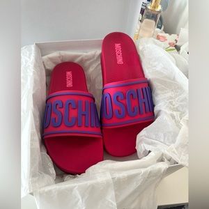 Moschino Pool Slides Woman’s Euro 40/US 10
